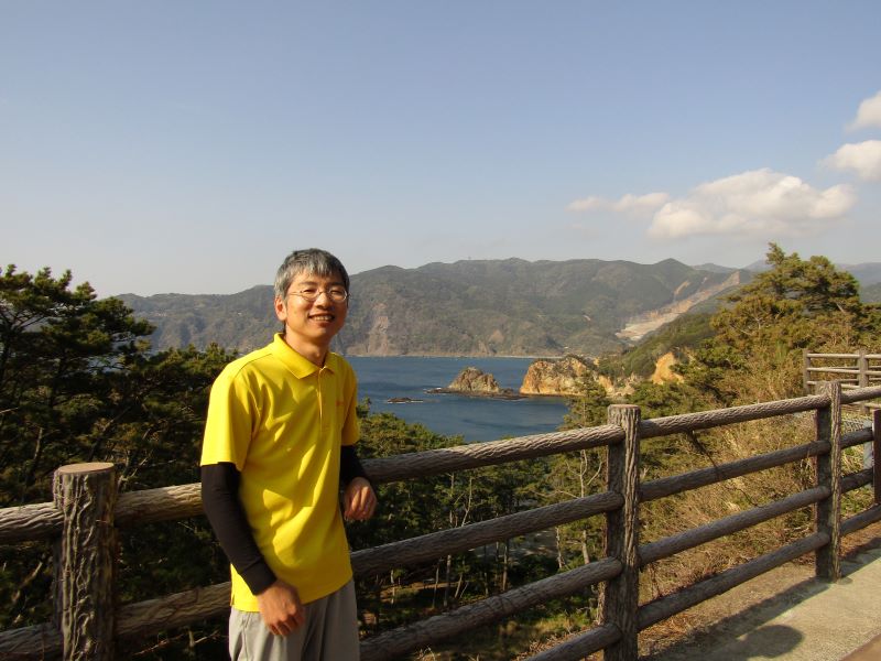 浜辺と親子の写真