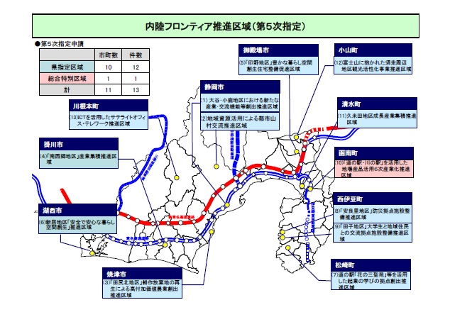 内陸フロンティア推進区域第5次s指定区域