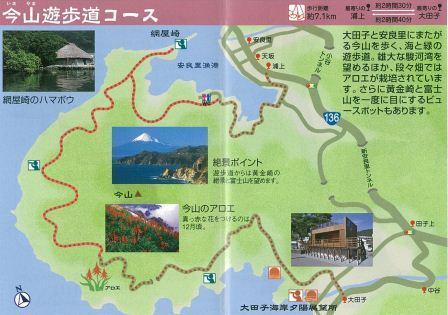 今山遊歩道ハイキングマップ